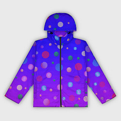 Ветровка с капюшоном женская Фантастические шары, цвет: 3D-черный
