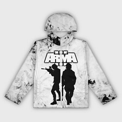 Ветровка с капюшоном женская Arma Арма,Tactical Simulator, цвет: 3D-белый