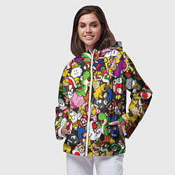 Ветровка с капюшоном женская Mario ALLSTARS, цвет: 3D-белый — фото 2