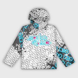 Ветровка с капюшоном женская Игра в кальмара, цвет: 3D-белый