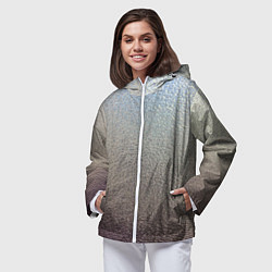 Ветровка с капюшоном женская Металликскин, цвет: 3D-белый — фото 2