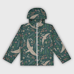 Ветровка с капюшоном женская Ласточкина политра, цвет: 3D-белый