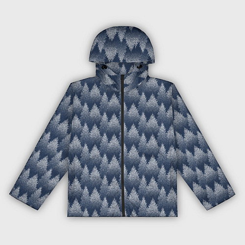 Женская ветровка Еловый Лес / 3D-Черный – фото 1