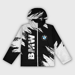 Ветровка с капюшоном женская BMW GRUNGE БМВ ГРАНЖ, цвет: 3D-белый