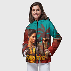 Ветровка с капюшоном женская Far Cry Dani Rojas, цвет: 3D-черный — фото 2