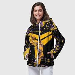 Ветровка с капюшоном женская Los angeles lakers NBA, цвет: 3D-белый — фото 2