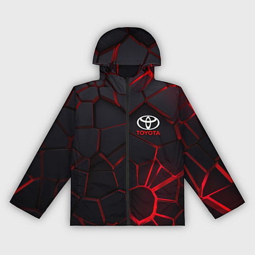 Женская ветровка Тойота 3D плиты с подсветкой / 3D-Черный – фото 1
