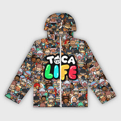 Ветровка с капюшоном женская Toca Life, цвет: 3D-белый