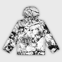 Ветровка с капюшоном женская Эффект линогравюры, цвет: 3D-белый