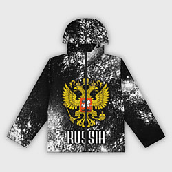 Ветровка с капюшоном женская Russia, цвет: 3D-черный