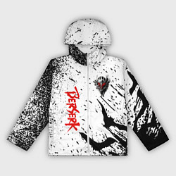 Ветровка с капюшоном женская Берсерк: Гранж, цвет: 3D-белый