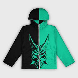 Ветровка с капюшоном женская СПЛИТ МАСКА СЯО, цвет: 3D-белый