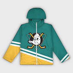 Ветровка с капюшоном женская Анахайм Дакс, NHL, цвет: 3D-белый