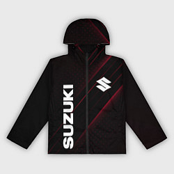 Ветровка с капюшоном женская SUZUKI, sport, цвет: 3D-черный