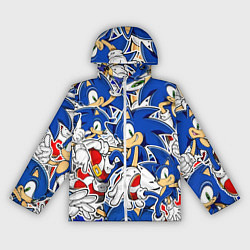 Ветровка с капюшоном женская SONIC ПАТТЕРН СОНИК, цвет: 3D-белый