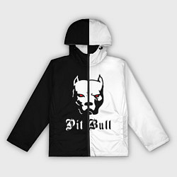 Ветровка с капюшоном женская Pit Bull боец, цвет: 3D-черный