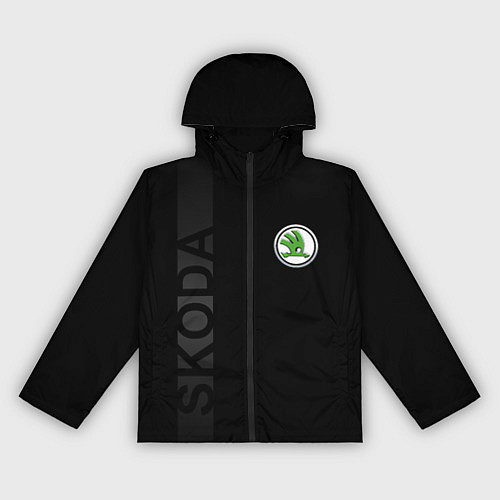 Женская ветровка Шкода, полоса / 3D-Черный – фото 1