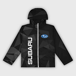 Ветровка с капюшоном женская Subaru Субару Авто, цвет: 3D-белый