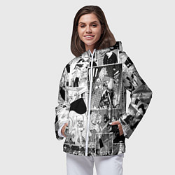 Ветровка с капюшоном женская Токийские мстители манга, цвет: 3D-белый — фото 2