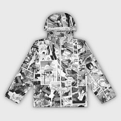 Ветровка с капюшоном женская Chainsaw Man Человек-бензопила манга, цвет: 3D-белый