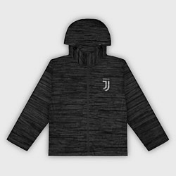 Ветровка с капюшоном женская Juventus Asphalt theme, цвет: 3D-черный