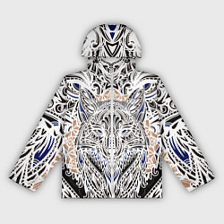 Ветровка с капюшоном женская БЕЛАЯ ЭТНИЧЕСКА ЛИСА WHITE FOX, цвет: 3D-белый