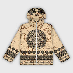 Ветровка с капюшоном женская AztecsАцтеки, цвет: 3D-белый