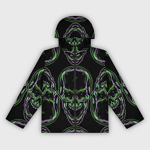 Женская ветровка Skulls vanguard pattern 2077 / 3D-Черный – фото 1