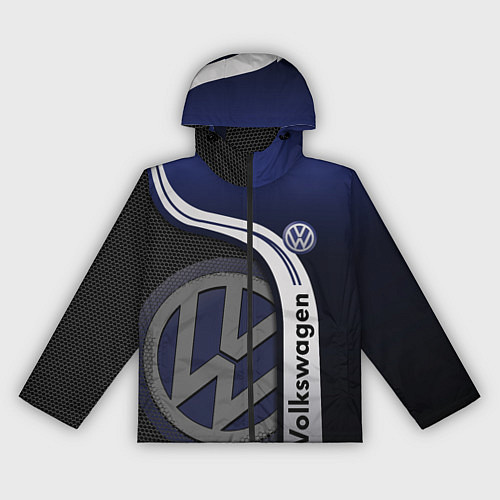 Женская ветровка Volkswagen Фольксваген / 3D-Черный – фото 1