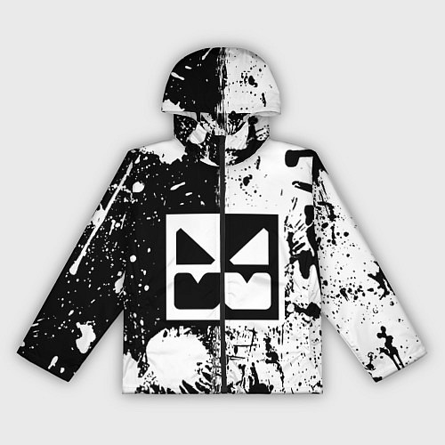 Женская ветровка GEOMETRY DASH BLACK & WHITE SMILE / 3D-Черный – фото 1