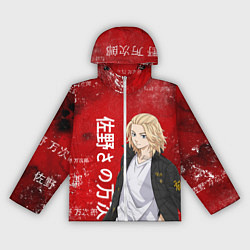 Ветровка с капюшоном женская МАЙКИ МАНДЗИРО ТОСВА RED, цвет: 3D-белый