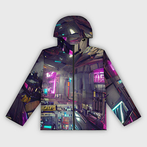 Женская ветровка Городской киберпанк / 3D-Черный – фото 1
