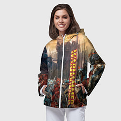 Ветровка с капюшоном женская Ваха Осада, цвет: 3D-белый — фото 2