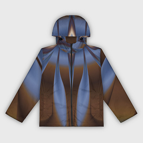 Женская ветровка Орхидея в коричневом Абстракция 541-2-p3-5 Дополне / 3D-Черный – фото 1