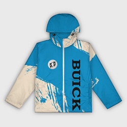 Ветровка с капюшоном женская Buick Logo emblem, цвет: 3D-белый