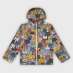 Ветровка с капюшоном женская The Коты, цвет: 3D-белый