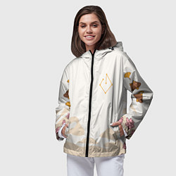 Ветровка с капюшоном женская ДЖУН ЛИ МОТИВЫ ГЕО АРХОНТ, цвет: 3D-черный — фото 2