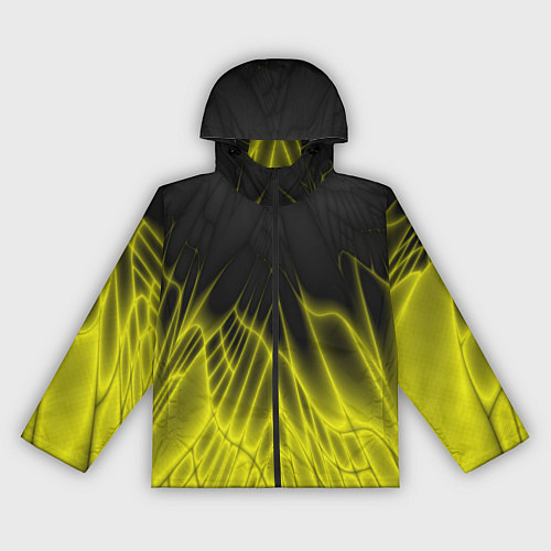 Женская ветровка Коллекция Rays Лучи Желтый и черный Абстракция 662 / 3D-Черный – фото 1