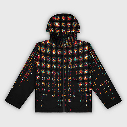 Женская ветровка Цветные точки / 3D-Черный – фото 1