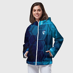 Ветровка с капюшоном женская Z - Гордость Питера, цвет: 3D-белый — фото 2