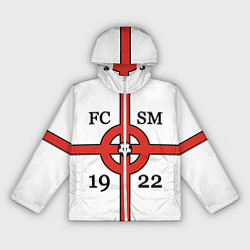 Ветровка с капюшоном женская FCSM-1922, цвет: 3D-белый
