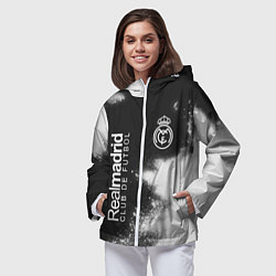 Ветровка с капюшоном женская ФК Арт, цвет: 3D-белый — фото 2