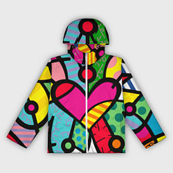 Ветровка с капюшоном женская Ромеро Бритто Арт, цвет: 3D-белый