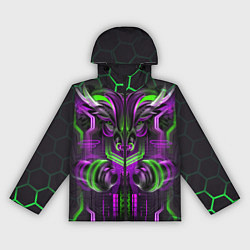 Ветровка с капюшоном женская Бык НЕОН, цвет: 3D-черный