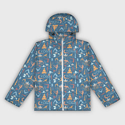 Ветровка с капюшоном женская Йога, Гимнастика, Медитация, цвет: 3D-белый