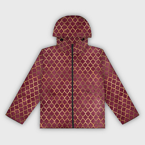 Женская ветровка Gold & Red pattern / 3D-Черный – фото 1