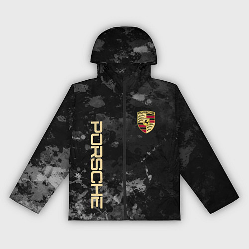 Женская ветровка Порше Porsche серый фон / 3D-Черный – фото 1