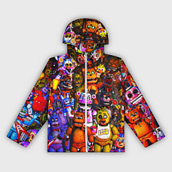Ветровка с капюшоном женская Fnaf UCN, цвет: 3D-белый