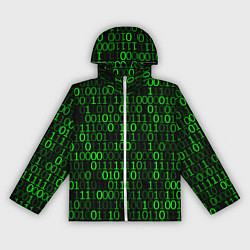 Ветровка с капюшоном женская Бинарный Код Binary Code, цвет: 3D-белый