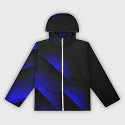 Ветровка с капюшоном женская Blue Fade 3D Синий градиент, цвет: 3D-белый